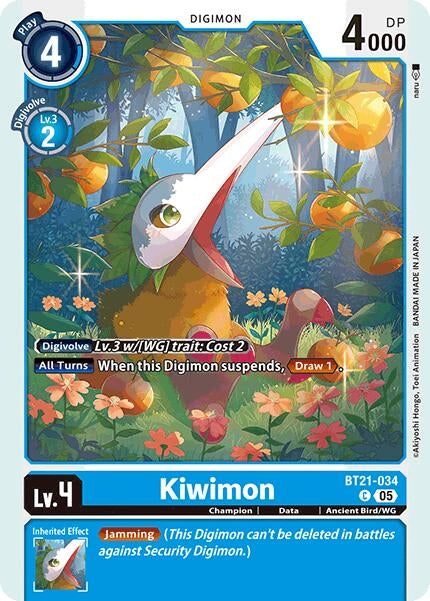 Image for Kiwimon (BT21-034 C) (World Convergence) - Digimon Card Game