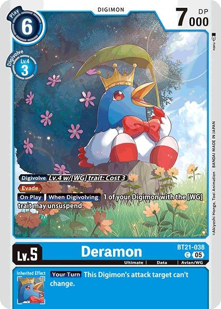 Image for Deramon (BT21-038 C) (World Convergence) - Digimon Card Game