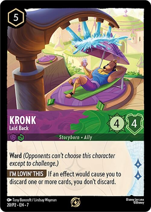 Image for Kronk - Laid Back (20) (Disney Lorcana Promo Cards) - Disney Lorcana