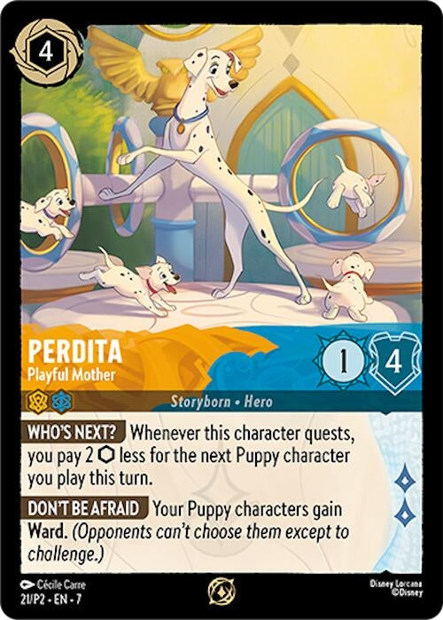Image for Perdita - Playful Mother (21) (Disney Lorcana Promo Cards) - Disney Lorcana