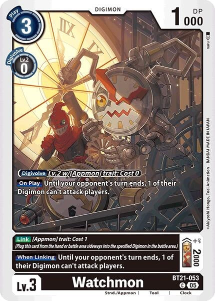 Image for Watchmon (BT21-053 C) (World Convergence) - Digimon Card Game