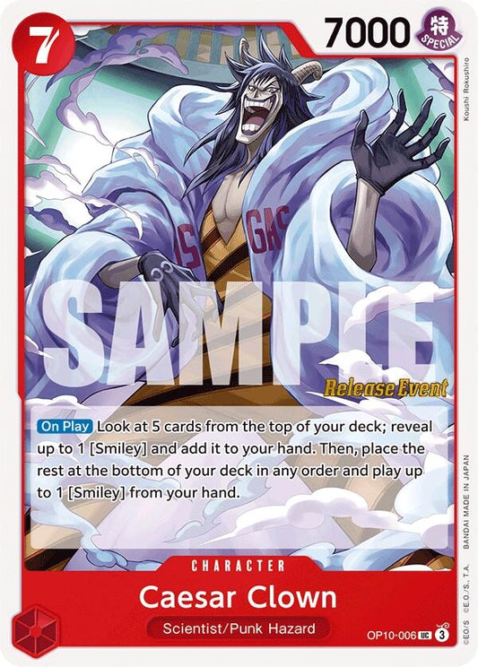 Image for Caesar Clown (006) (OP10-006) (Royal Blood Release Event Cards) - One Piece Card Game