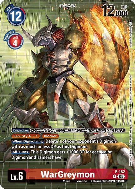 Image for WarGreymon (BT-21: Illustration Celebration Pack) (P-182 P) (World Convergence) - Digimon Card Game
