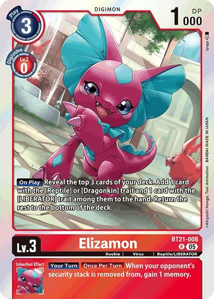 Image for Elizamon (BT21-008 R) (World Convergence) - Digimon Card Game