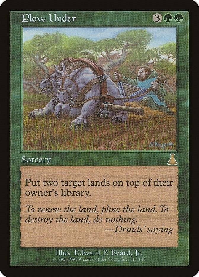 Image for Plow Under (117) (Urza's Destiny) - Magic: The Gathering