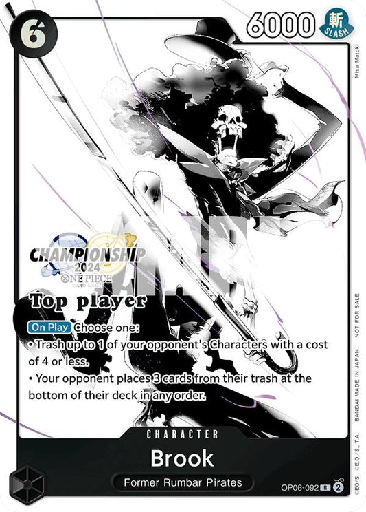 Image for Brook (Championship 2024 Top Player Pack Vol. 2) (OP06-092) (One Piece Promotion Cards) - One Piece Card Game
