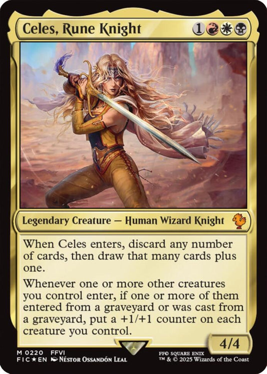 Image for Celes, Rune Knight (Surge Foil) (220) (Commander: FINAL FANTASY) - Magic: The Gathering