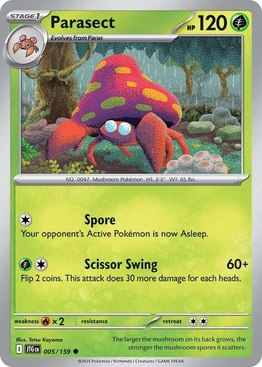 Image for Parasect (005/159) (SV09: Journey Together) - Pokemon