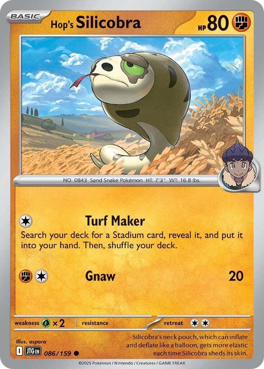 Image for Hop's Silicobra (086/159) (SV09: Journey Together) - Pokemon