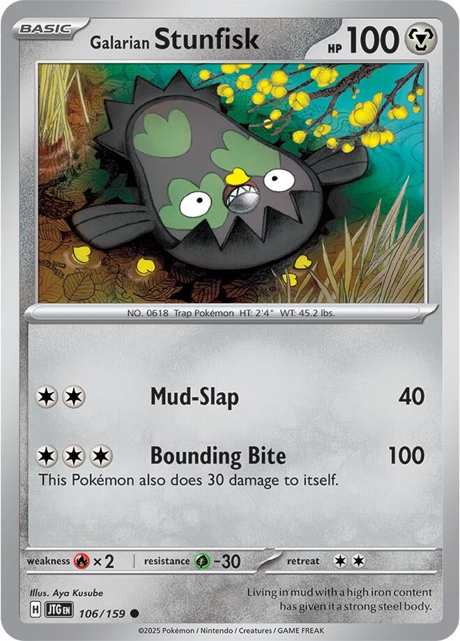 Image for Galarian Stunfisk (106/159) (SV09: Journey Together) - Pokemon