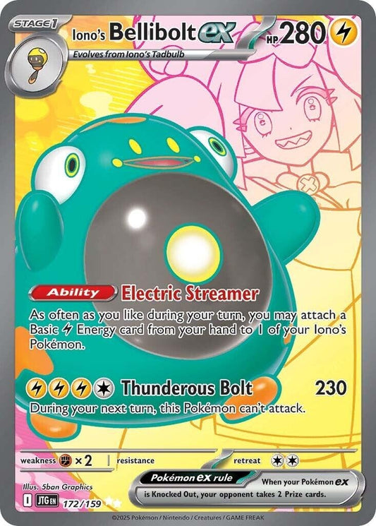 Image for Iono's Bellibolt ex (172/159) (SV09: Journey Together) - Pokemon