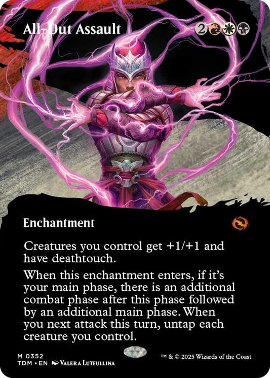 Image for All-Out Assault (Borderless) (352) (Tarkir: Dragonstorm) - Magic: The Gathering