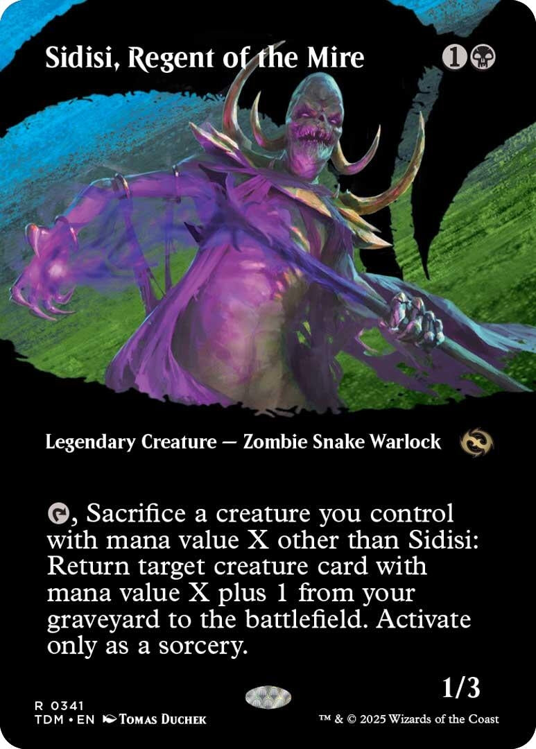 Image for Sidisi, Regent of the Mire (Borderless) (341) (Tarkir: Dragonstorm) - Magic: The Gathering