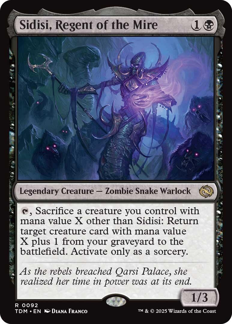 Image for Sidisi, Regent of the Mire (92) (Tarkir: Dragonstorm) - Magic: The Gathering