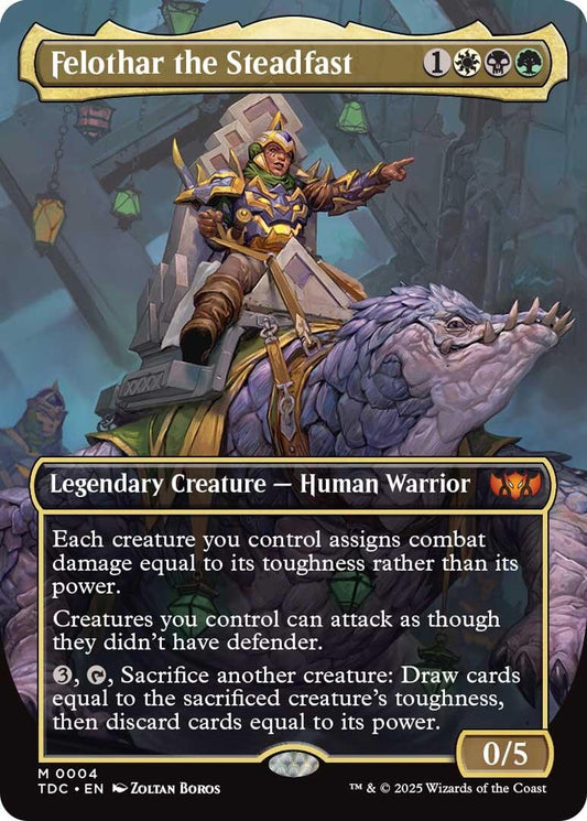 Image for Felothar the Steadfast (Borderless) (4) (Commander: Tarkir: Dragonstorm) - Magic: The Gathering