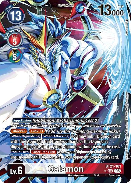 Image for Gaiamon (Alternate Art) (BT21-101 SEC) (World Convergence) - Digimon Card Game
