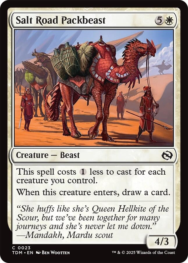 Image for Salt Road Packbeast (23) (Tarkir: Dragonstorm) - Magic: The Gathering