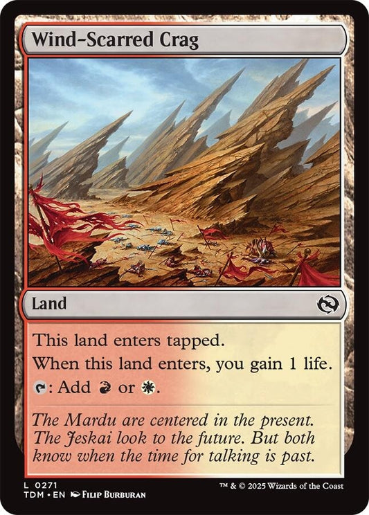 Image for Wind-Scarred Crag (271) (Tarkir: Dragonstorm) - Magic: The Gathering