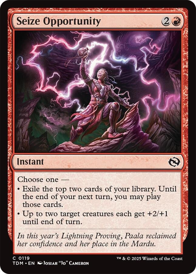 Image for Seize Opportunity (119) (Tarkir: Dragonstorm) - Magic: The Gathering