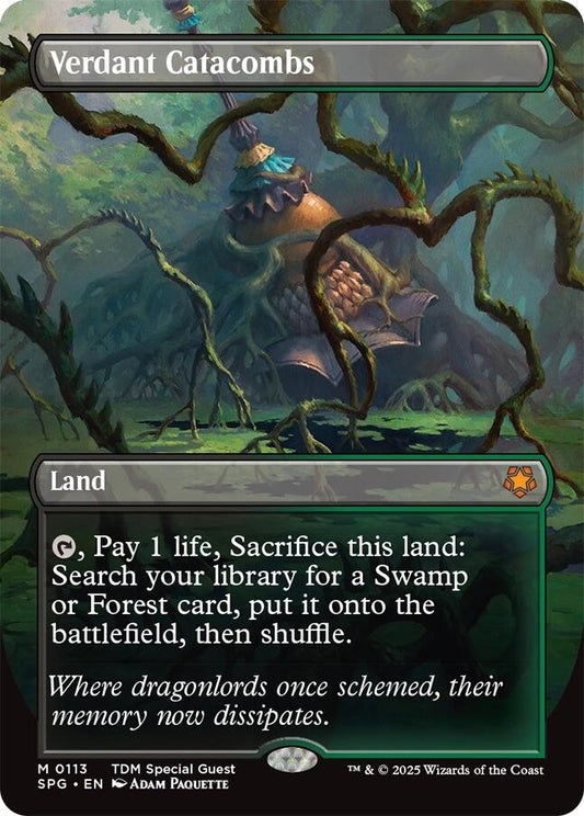 Image for Verdant Catacombs (Borderless) (113) (Special Guests) - Magic: The Gathering