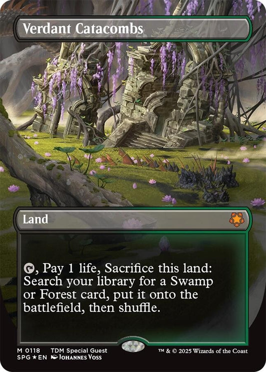 Image for Verdant Catacombs (Borderless) (Dragonscale Foil) (118) (Special Guests) - Magic: The Gathering