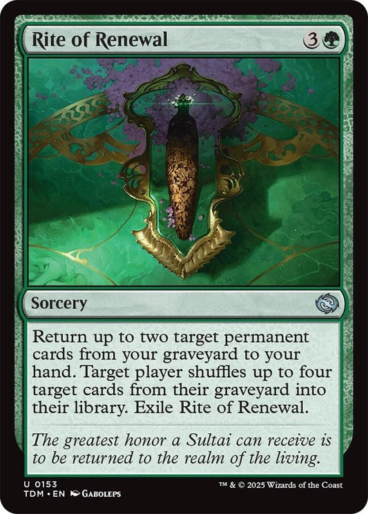 Image for Rite of Renewal (153) (Tarkir: Dragonstorm) - Magic: The Gathering