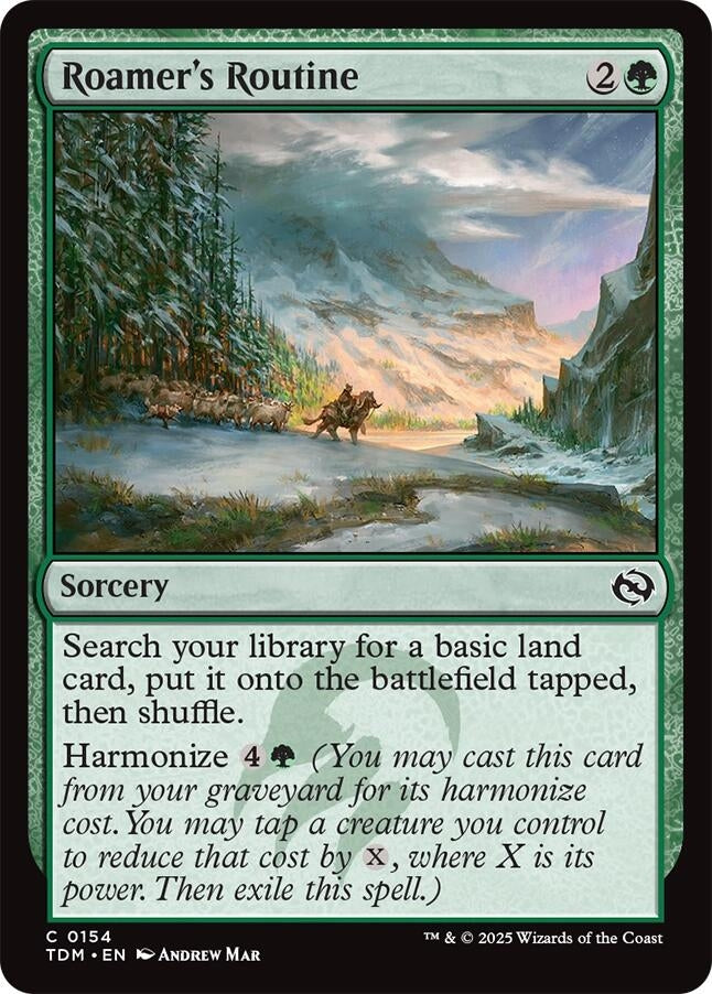 Image for Roamer's Routine (154) (Tarkir: Dragonstorm) - Magic: The Gathering