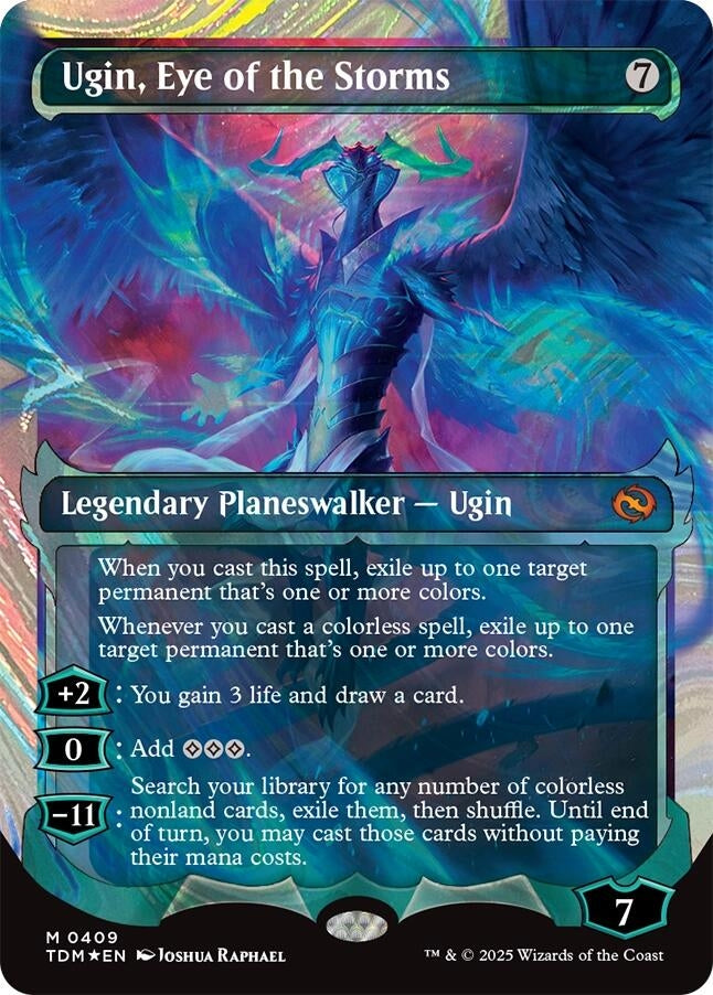 Image for Ugin, Eye of the Storms (Showcase) (Halo Foil) (409) (Tarkir: Dragonstorm) - Magic: The Gathering