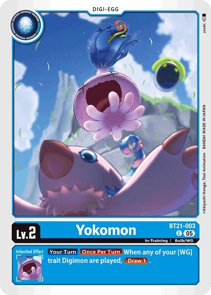 Image for Yokomon (BT21-003 C) (World Convergence) - Digimon Card Game