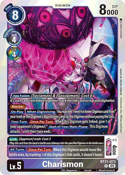 Image for Charismon (BT21-073 R) (World Convergence) - Digimon Card Game