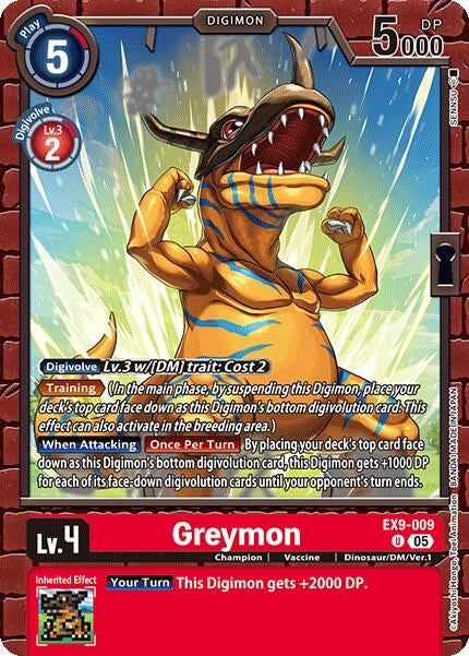 Image for Greymon (EX9-009 U) (Versus Monsters) - Digimon Card Game