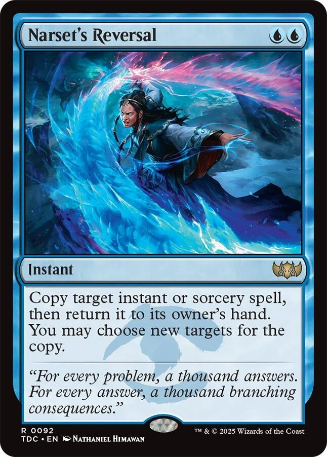 Image for Narset's Reversal (92) (Commander: Tarkir: Dragonstorm) - Magic: The Gathering