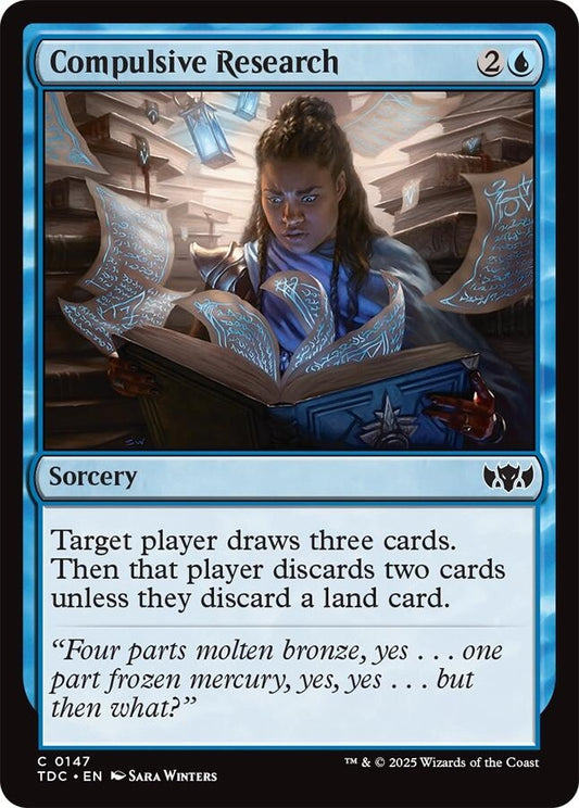Image for Compulsive Research (147) (Commander: Tarkir: Dragonstorm) - Magic: The Gathering