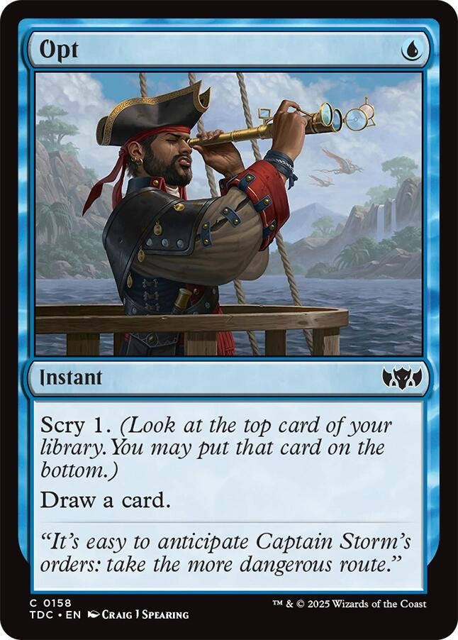 Image for Opt (158) (Commander: Tarkir: Dragonstorm) - Magic: The Gathering