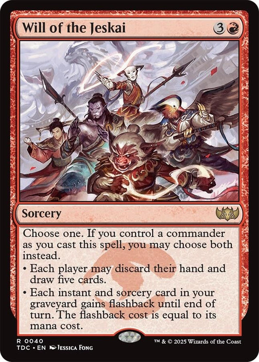 Image for Will of the Jeskai (40) (Commander: Tarkir: Dragonstorm) - Magic: The Gathering