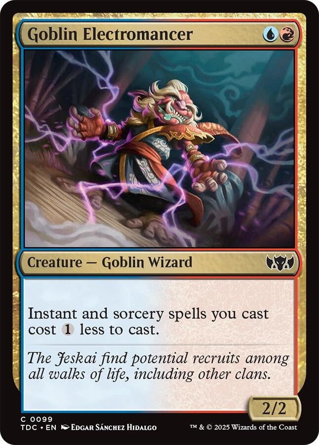 Image for Goblin Electromancer (99) (Commander: Tarkir: Dragonstorm) - Magic: The Gathering