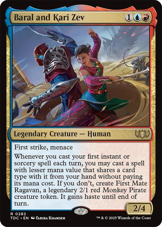 Image for Baral and Kari Zev (282) (Commander: Tarkir: Dragonstorm) - Magic: The Gathering