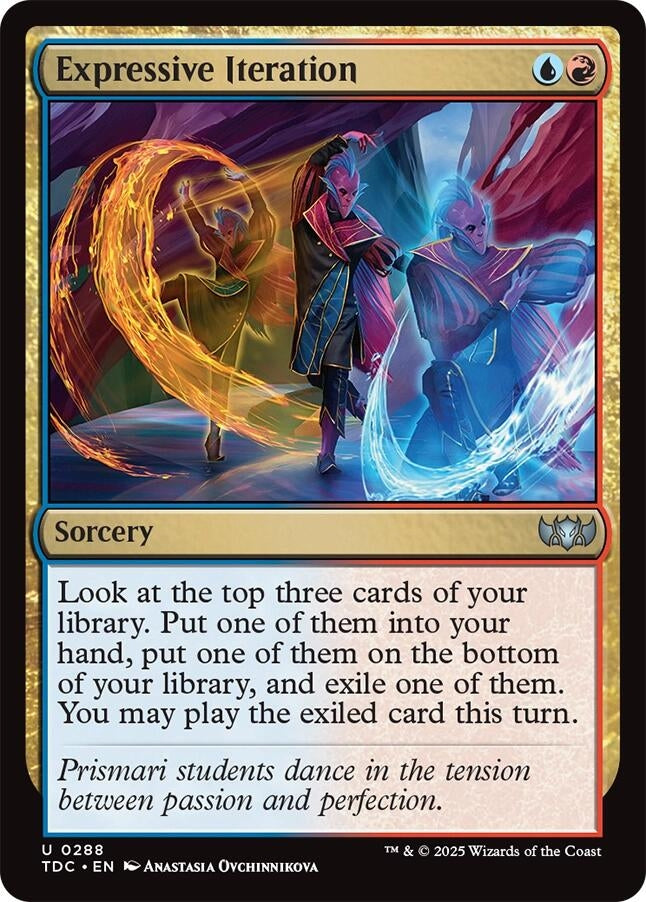 Image for Expressive Iteration (288) (Commander: Tarkir: Dragonstorm) - Magic: The Gathering