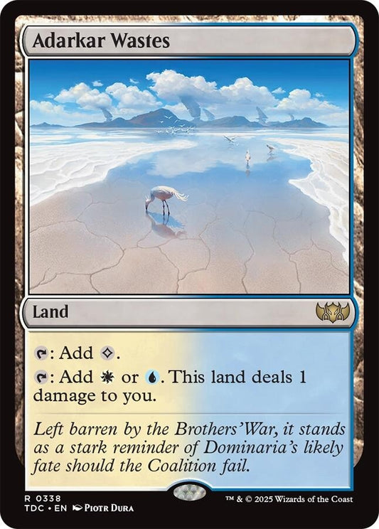 Image for Adarkar Wastes (338) (Commander: Tarkir: Dragonstorm) - Magic: The Gathering