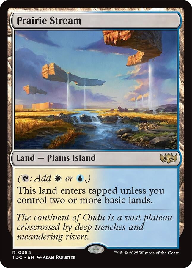 Image for Prairie Stream (384) (Commander: Tarkir: Dragonstorm) - Magic: The Gathering