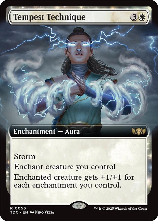 Image for Tempest Technique (Extended Art) (56) (Commander: Tarkir: Dragonstorm) - Magic: The Gathering