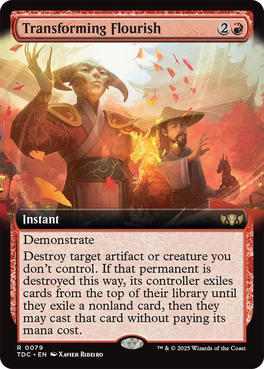 Image for Transforming Flourish (Extended Art) (79) (Commander: Tarkir: Dragonstorm) - Magic: The Gathering