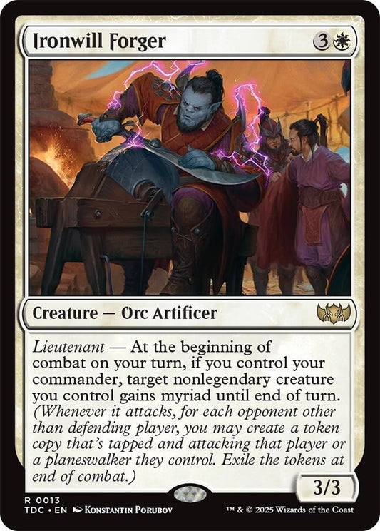 Image for Ironwill Forger (13) (Commander: Tarkir: Dragonstorm) - Magic: The Gathering