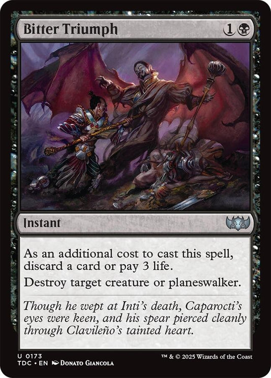 Image for Bitter Triumph (173) (Commander: Tarkir: Dragonstorm) - Magic: The Gathering
