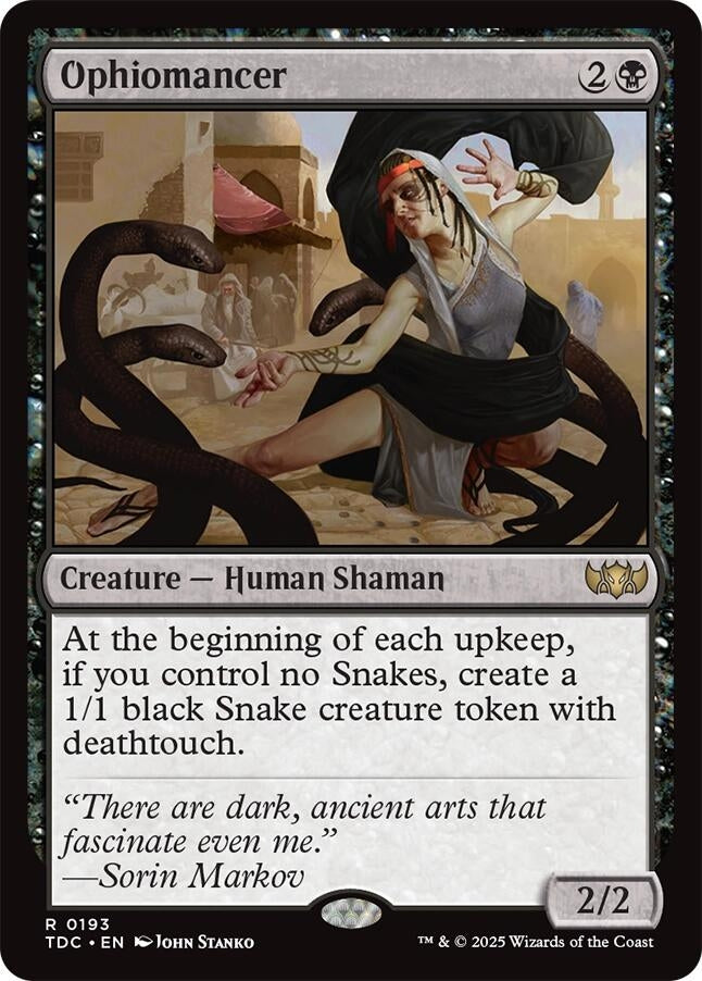 Image for Ophiomancer (193) (Commander: Tarkir: Dragonstorm) - Magic: The Gathering