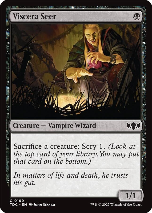 Image for Viscera Seer (199) (Commander: Tarkir: Dragonstorm) - Magic: The Gathering