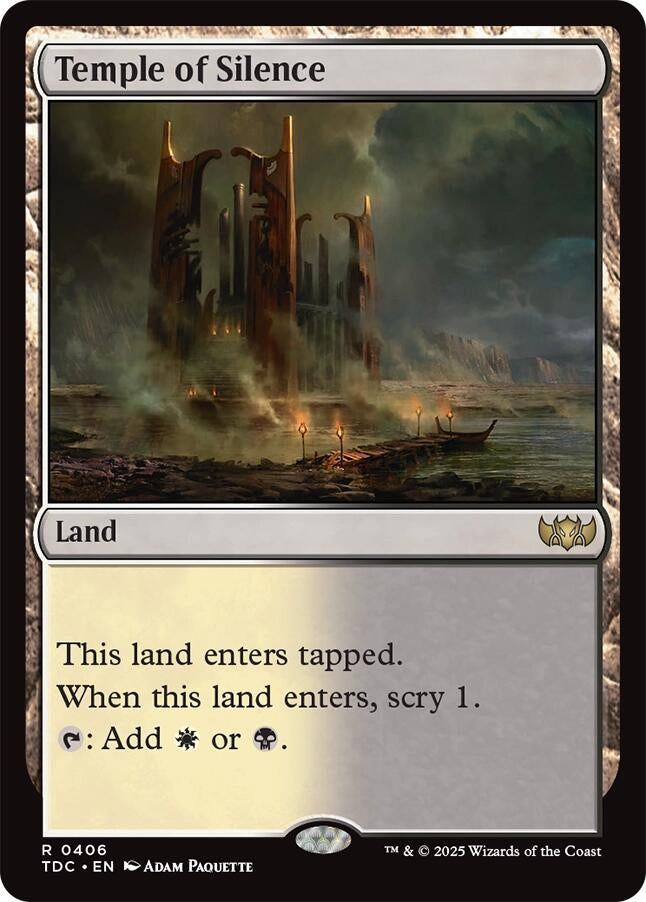 Image for Temple of Silence (406) (Commander: Tarkir: Dragonstorm) - Magic: The Gathering