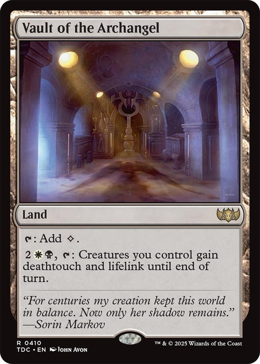 Image for Vault of the Archangel (410) (Commander: Tarkir: Dragonstorm) - Magic: The Gathering
