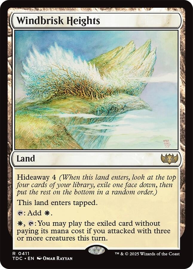 Image for Windbrisk Heights (411) (Commander: Tarkir: Dragonstorm) - Magic: The Gathering