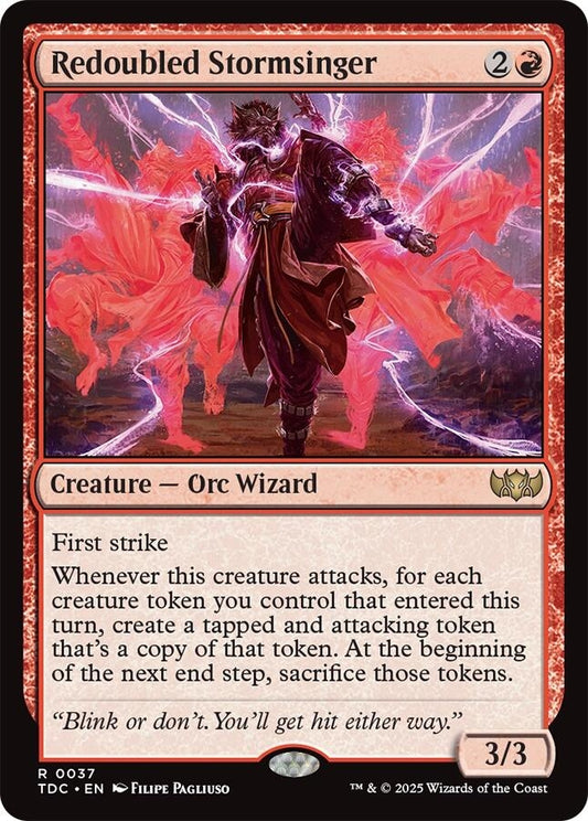 Image for Redoubled Stormsinger (37) (Commander: Tarkir: Dragonstorm) - Magic: The Gathering